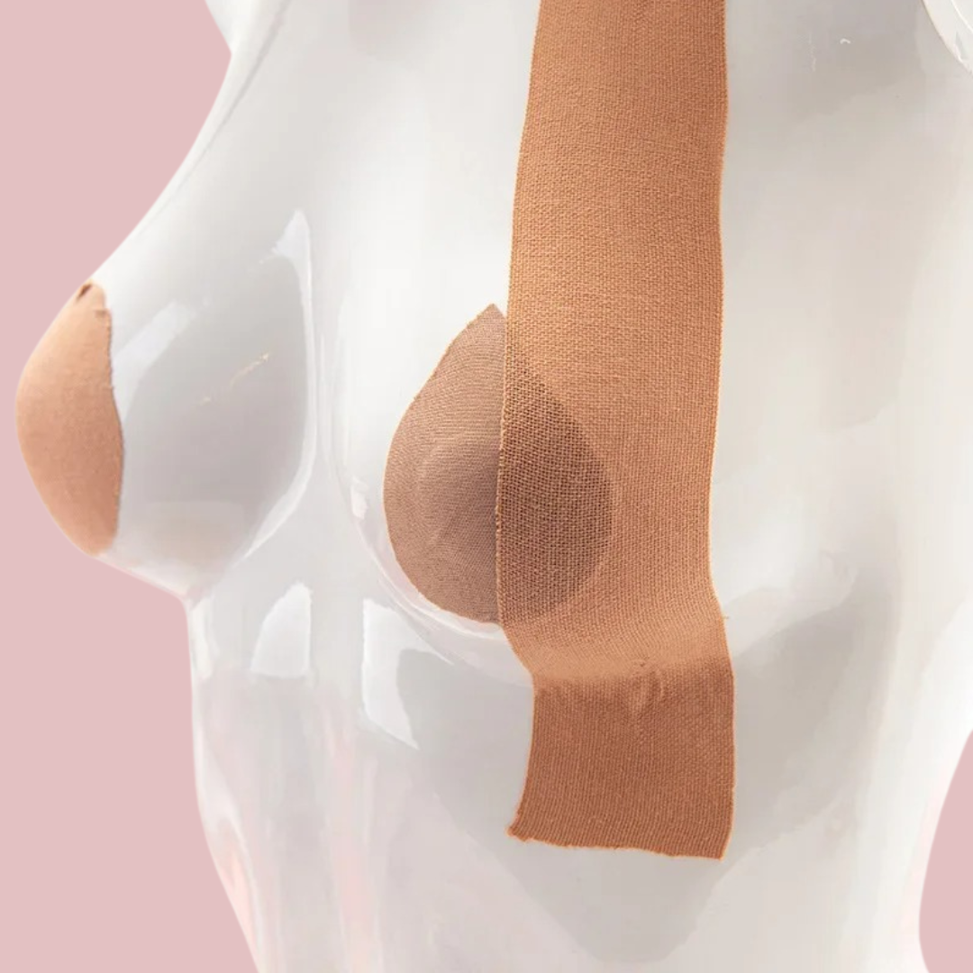 Invisible adhesive bra sticker